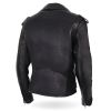 Hot Leathers JKL5004 Ladies Black Premium USA Made Classic Motorcycle Style Leather Biker Jacket