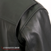 Hot Leathers JKM1028 Men's Black Leather Motorcycle style Biker Jacket with Zip Out Lining