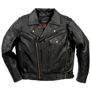 Hot Leathers Men’s Leather Side Belt Leather Jacket