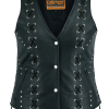 Women's Open neck Vest with Lacing Details