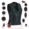 Women's Single Back Panel Concealed Carry Vest