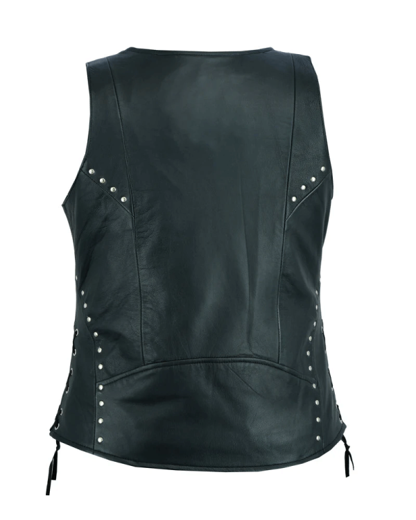 Women's Open neck Vest with Lacing Details