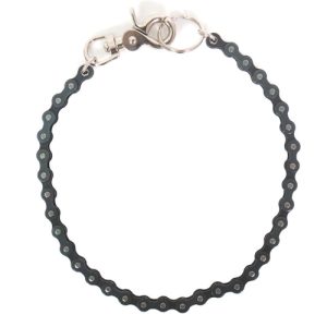 Hot Leathers Black Bike Sprocket Wallet Chain