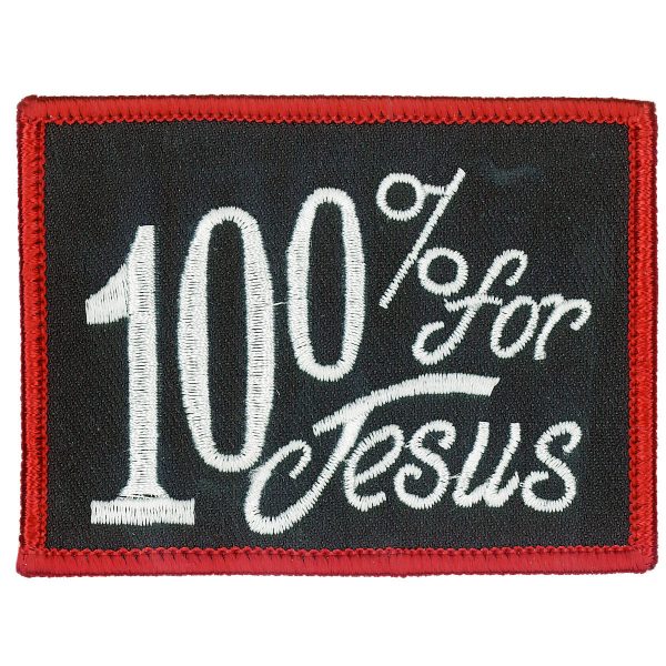 00% For Jesus 3 x 2 Patch