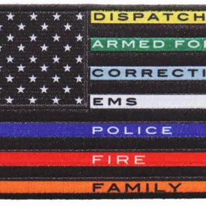 4 Thin Line First Responders Flag Patch