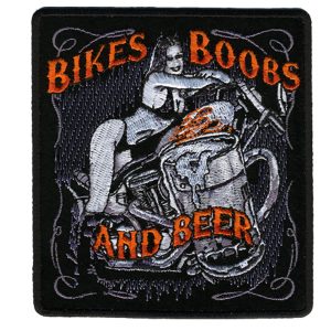 Bikes, Boobs & Beer 4 x 5 Patch