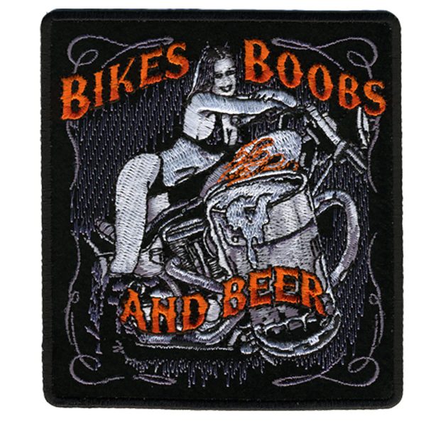 Bikes, Boobs & Beer 4 x 5 Patch