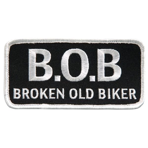 Broken Old Biker 4 x 2 Patch