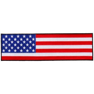 Cropped American Flag 10x3 Patch