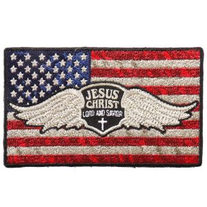 Jesus Christ Flag 4x2 Patch