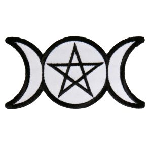 Pagan Triple Goddess Embroidered 4X2 Patch