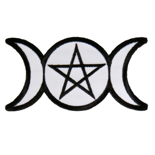 Pagan Triple Goddess Embroidered 4X2 Patch
