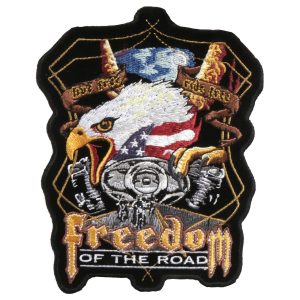 5 x 6 Midnight Eagle Biker Patch