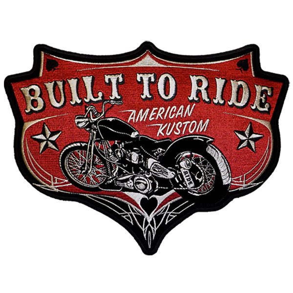 Built to Ride American Kustom Patch