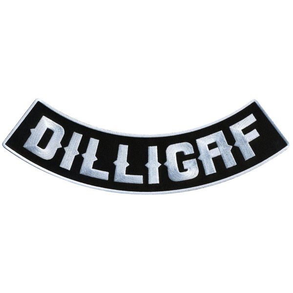 DILLIGAF 12” X 3” Bottom Rocker Patch