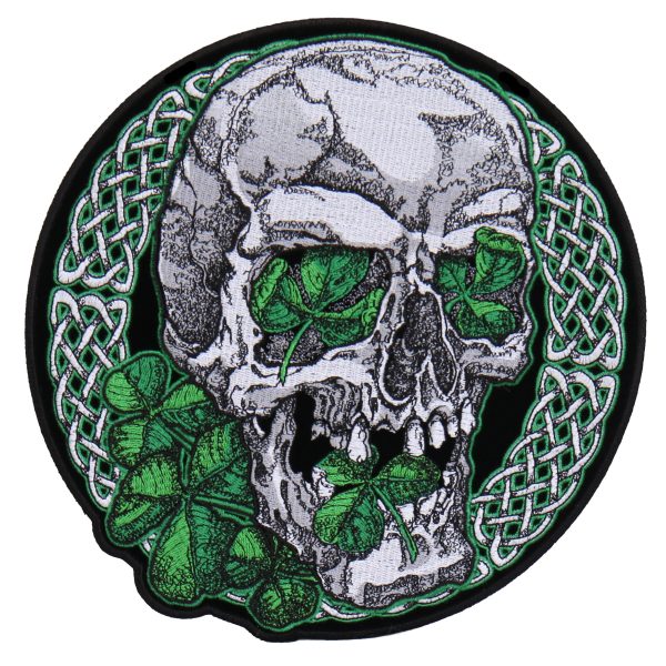 Irish Skull 4 x 4 Patch