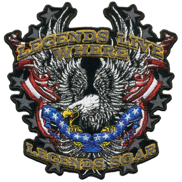 Legends Soar Patriotic Eagle 11 x 11 Patch