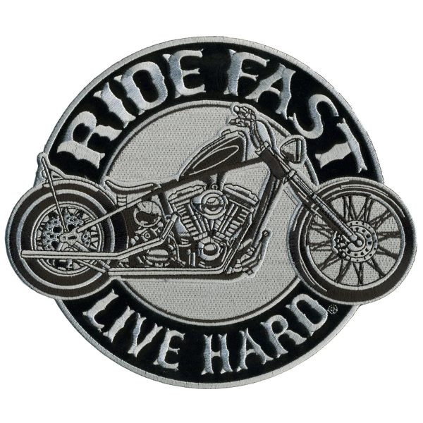 Circle Bike Patch 4" X 4"