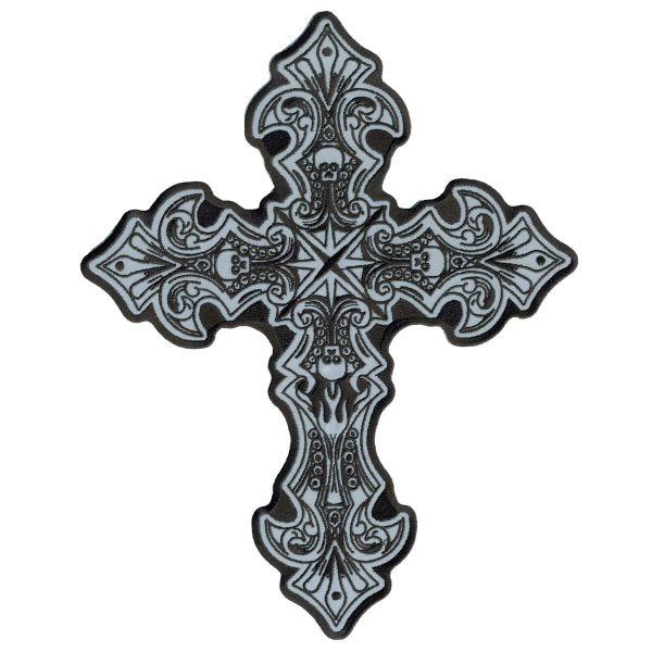 Reflective Crucifix 9 x 11 Patch