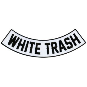 White Trash 12 X 3 Bottom Rocker Patch
