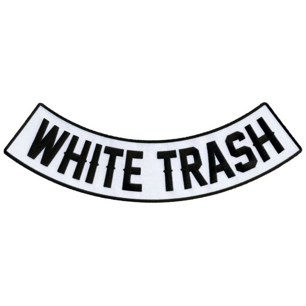 White Trash 12 X 3 Bottom Rocker Patch