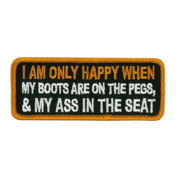 4 Boots On Peg Ass In Seat Patch