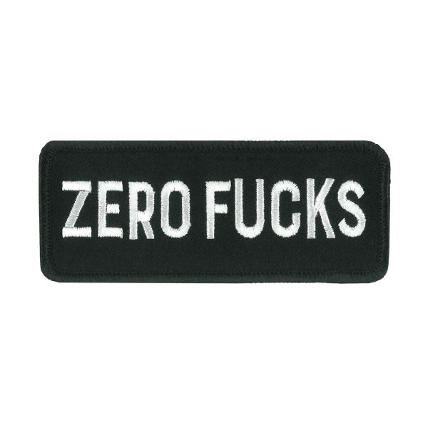 4 Zero F's Embroidered Patch
