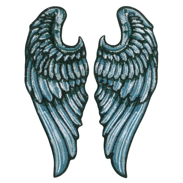ANGEL WINGS 2 4 3.6 x 4.39 Embroidered Patch