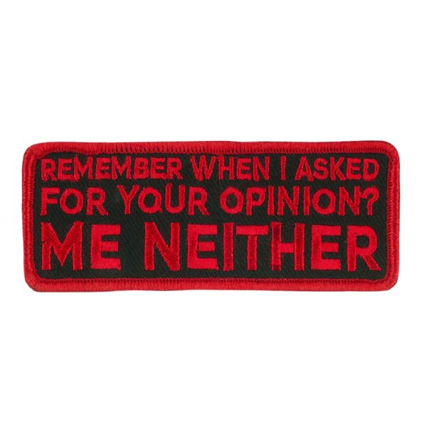 ASKED FOR YOUR OPINION PATCH