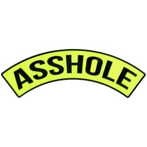 Asshole 12 X 3 Top Rocker Patch