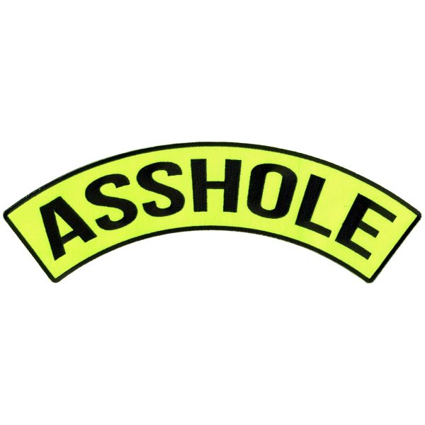 Asshole 12 X 3 Top Rocker Patch