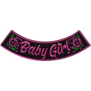 Baby Girl 4” X 1” Bottom Rocker Patch