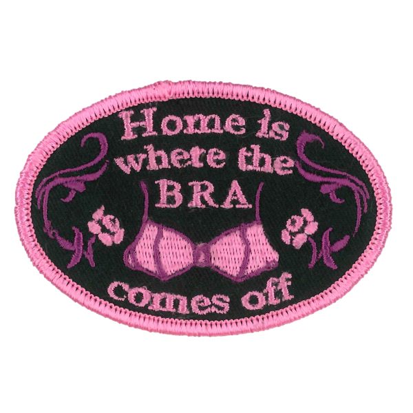 Bra Comes Off Embroidered Patch