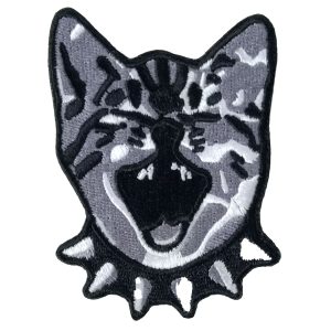 CAT YELL 2.25 x 2.8 Embroidered Patch