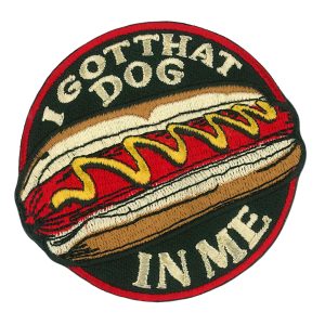 DOG IN ME PATCH 2.8 x 2.75 Embroidered Patch