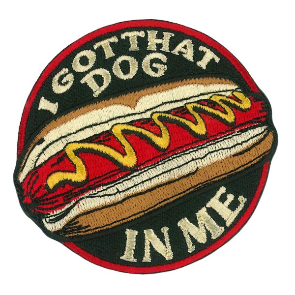 DOG IN ME PATCH 2.8 x 2.75 Embroidered Patch