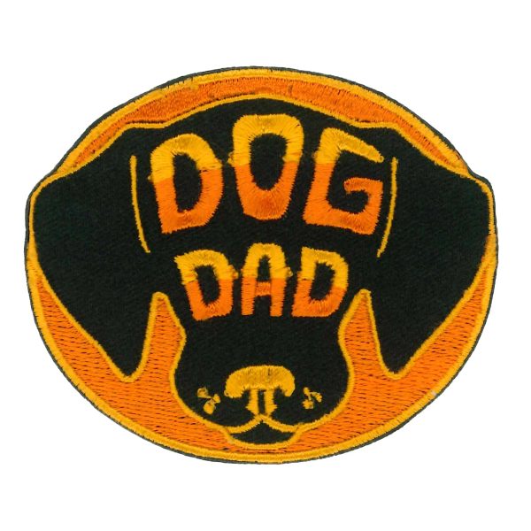 Dog Dad Embroidered Patch
