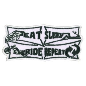 Eat Sleep Embroidered Patch