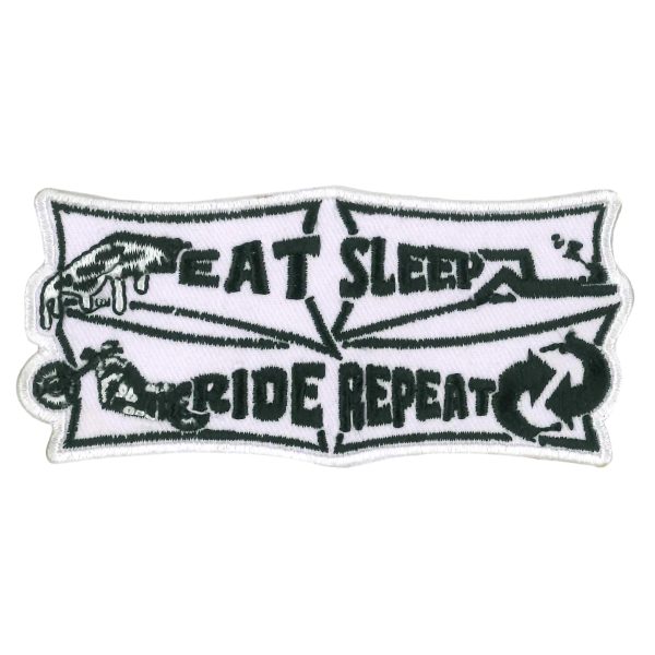 Eat Sleep Embroidered Patch