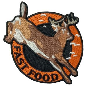 FAST FOOD 3.5 x 3.6 Embroidered Patch