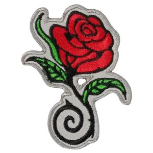 KID ROSE TWIRL 2.3 x 3 Embroidered Patch