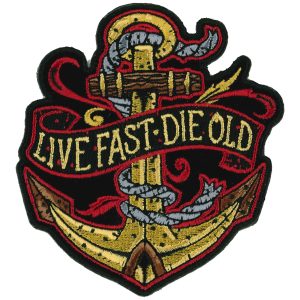 Live Fast Die Old 3.5 Anchor Patch