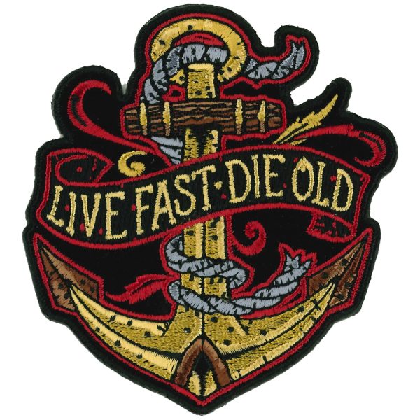 Live Fast Die Old 3.5 Anchor Patch