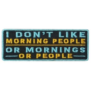 MORNING PEOPLE 4 x 2 Embroidered Patch
