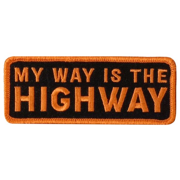 MY WAY 4 x 1.5 Embroidered Patch