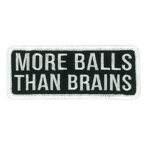 More Balls Embroidered Patch