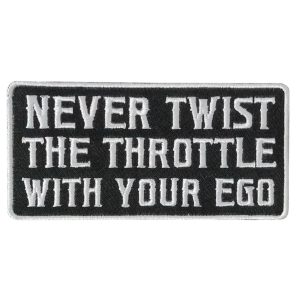 NEVER TWIST 4 x 2 Embroidered Patch