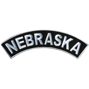 Nebraska 4 X 1 Top Rocker Patch