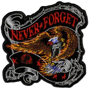 Never Forget Eagle 12 x 12 Patch