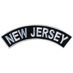 New Jersey 4 X 1 Top Rocker Patch